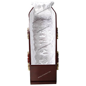 3002 meilleur prix fournitures funéraires équipement en gros pas cher Style australien cercueils soie Satin cercueils dispositif d'abaissement à vendre - Product Image 3