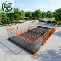 Pista de Pádel Panorámica de Venta Caliente 2026, 10x20m, con Estructura de Acero Galvanizado y Vidrio Templado