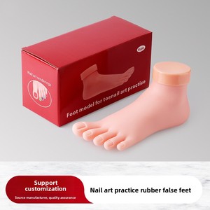 Maniquí <span class=keywords><strong>de</strong></span> PVC para Práctica <span class=keywords><strong>de</strong></span> Uñas con Dedos Flexibles, Modelo Realista para Entrenamiento <span class=keywords><strong>de</strong></span> Pedicura, Educación en Salón, Personalizable - Product Image 1