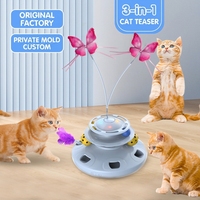 Jouet pour chat ODM/OEM rechargeable multi-modes, balle papillon interactive pour divertissement du chat toute la journée