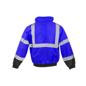 Veste de sécurité réfléchissante haute visibilité pour l'hiver, vêtements de travail thermiques isolés pour le froid - Product Image 3