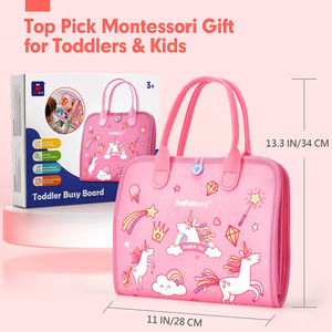 <span class=keywords><strong>2025</strong></span> New bận rộn Board cảm giác Montessori du lịch giáo dục đồ chơi Unicorn cuốn sách bận rộn cho Toddler bé trẻ em trai cô gái - Product Image 5