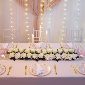 Đám cưới centerpieces Bảng trang trí hoa Á hậu sắp xếp đám cưới vòm hoa hàng bàn ăn trang trí đám cưới - Product Image 4