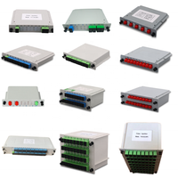 Boîte de diviseur optique de Cassette d'IP65 1*2 1*4 1*8 1*16 1*32 1*64 et type PLC d'insertion pour le PLC de l'équipement SC/UPC 1x2 de fibre optique