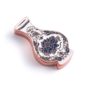 New Style Custom <b>Blush</b> Compact Packaging Empty Solid Perfume Container Vintage Vase Case - Product Image 3