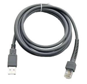 Cable Flexible Gris RJ45 a USB para Escáner de Código de Barras Symbol Motorola LS2208/DS2208/LS4208/LS4478/<span class=keywords><strong>DS9208</strong></span>/DS3578 CBA-U01-S07ZAR - Product Image 1
