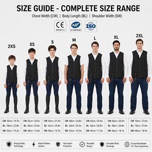 Gilet airbag professionnel avancé certifié CE pour <span class=keywords><strong>moto</strong></span> et équitation, respirant, gonflable - Product Image 4