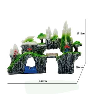 Decoratieve Voorwerpen En Benodigdheden Gesimuleerde Kunstmatige Rotstuin Creatieve <span class=keywords><strong>Aquarium</strong></span> Tuinbouw Hars Rotstuin Huisdier Decoreren Accessoire - Product Image 6