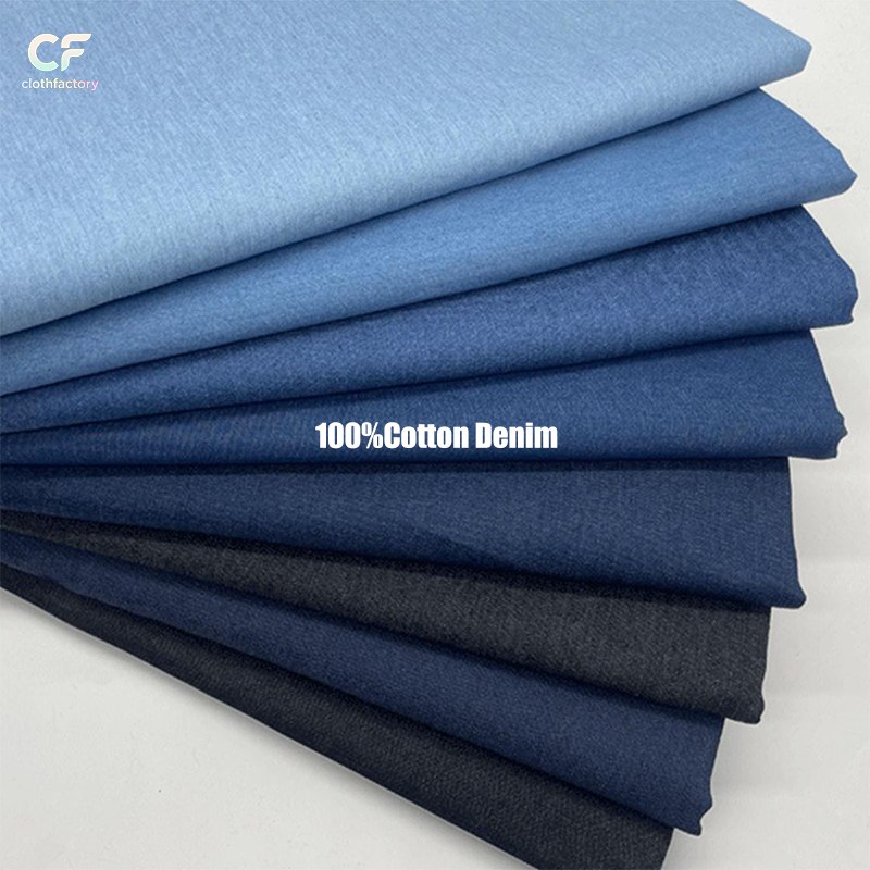 Factory Direct 100% Cotton Eco-Friendly Woven Indigo Denim Fabric Raw Selvedge Jeans Supplier