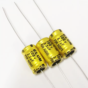 <span class=keywords><strong>ELUM</strong></span> pour AUDIO 2.2 uf 3.3 uf <span class=keywords><strong>Elum</strong></span> pour Audio 2.2 UF 3.3 UF 100v4.7uf 10X17mm - Product Image 1