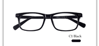 Montures de lunettes rectangulaires unisexes VisionPlus légères, solides, vintage, à monture complète, en acétate Mazzucchelli pour un usage quotidien