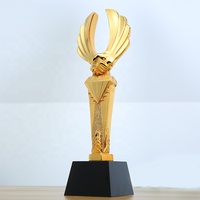 Trophée en cristal personnalisé en résine, trophée de coopération en forme de poignée de main, récompense annuelle de l'entreprise, trophée en cristal