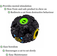 Jouet interactif moderne pour chien Elecpet, distributeur de friandises en silicone durable, balle de puzzle alimentaire, jouet à mâcher doux pour petits chiens et chats