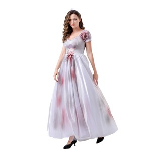 Disfraz de novia fantasma de Halloween para mujer adulta con accesorios para la cabeza para actuaciones en escenario 2025 - Product Image 5