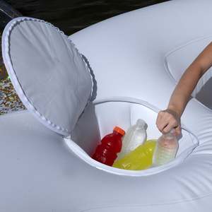 <span class=keywords><strong>Cisne</strong></span> <span class=keywords><strong>inflable</strong></span> de PVC ENORME con Isla Flotante dorada para entretenimiento en piscina infantil - Product Image 4