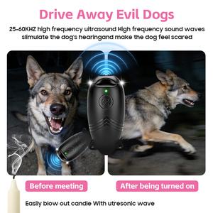 Appareil d'entraînement portable rechargeable à ultrasons anti-aboiement pour contrôler <span class=keywords><strong>les</strong></span> chiens et dissuader <span class=keywords><strong>les</strong></span> chiens des <span class=keywords><strong>voisins</strong></span> - Product Image 2