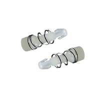 Rivets en nylon blancs à ressort pour dissipateur de chaleur de driver de phare LED, résistants aux vibrations et aux hautes températures, sans outil