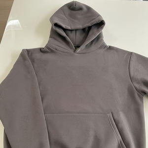 Vêtement d'hiver en coton surdimensionné avec strass, style streetwear, sweat à capuche, logo personnalisé, impression en relief, vintage, épais, tendance, vente en gros - Product Image 3