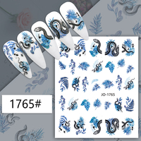 Autocollants pour ongles en relief 3D à motif de serpent, autocollants décoratifs pour ongles avec image d'animal, autocollants adhésifs