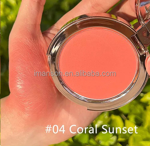 2024 nouvelle <span class=keywords><strong>couleur</strong></span> <span class=keywords><strong>pêche</strong></span> Blush maquillage corail rouge poudre pressée palette unique Blush - Product Image 4