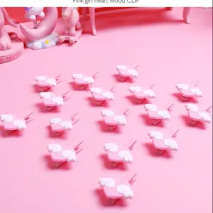 Mini Aşk Kalp Ahşap Ofis Malzemeleri Zanaat Memo Klip kendi başına yap kağıdı Fotoğraf Peg Dekorasyon