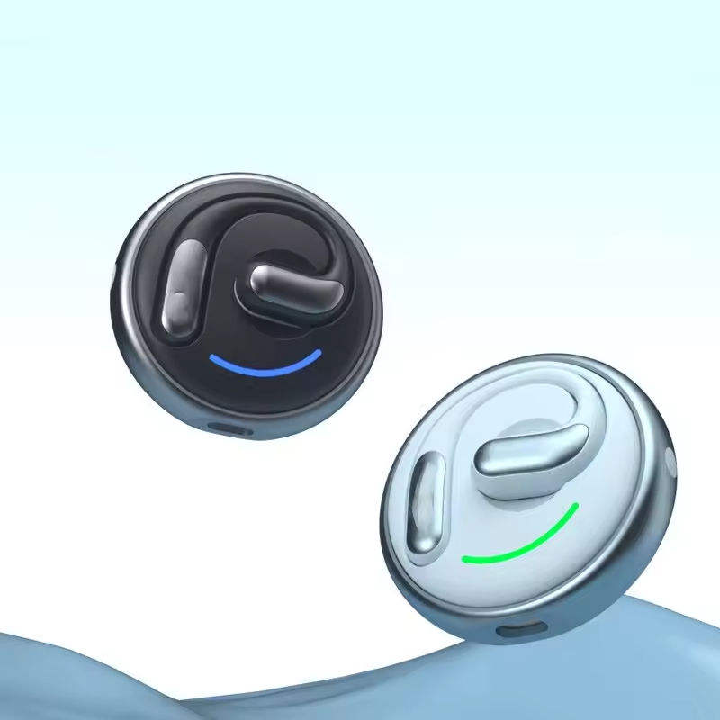 ORANGLES Touch Control Open-Ear Wireless Earbuds | Hi-Fi Stereo Sound, Stable Call Signal, Bluetooth, Ideal for Travel & Phone Calls - detailed closeup view - illustrating benefits - Image 3 of 4 | created for all | Shop Touch Control Open-Ear Wireless Earbuds | Hi-Fi Stereo Sound, Stable Call Signal, Bluetooth, Ideal for Travel & Phone Calls North Carolina | Free Shipping ORANGLES