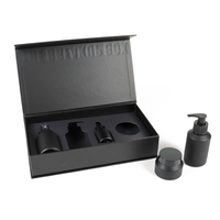 Vaporisateur vide de luxe de 50ml boîte rechargeable bouteilles de parfum carrées doublure en éponge échantillon d'écran stratification mate logo personnalisable