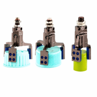 Pince pneumatique angulaire à trois griffes JD, ramasseur de moulures pour bras robotisé, en alliage d'aluminium, avec patin en caoutchouc bleu, cylindre à griffes pneumatiques à double action