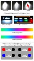 Lampe frontale LED portable USB-C à angle rotatif avec capteur, lumière de casquette réglable, lampe torche RGB pour la pêche et le camping en extérieur