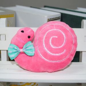 Mini arco suave Caracol peluche animales juguetes llavero Peluches Plushie muñeca bolsa encanto colgante garra máquina llavero - Product Image 3