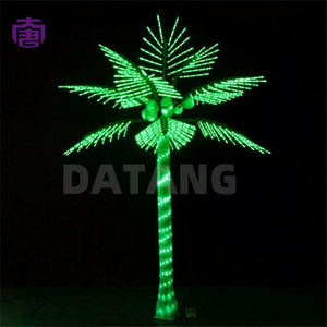 Outdoor Waterproof <b>Led</b> Coconut Palm Lamp Eye Catching Decor For Campground Beach Bar Night Event For Sale - Product Image 5