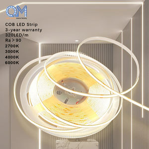 แถบไฟ LED COB 20W พร้อมแถบ LED สำหรับขับออก COB 3มม. 12 V แถบ LED 12 V แถบ LED COB 24V แถบ LED 12 V 3มม. - Product Image 1