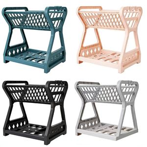 Étagère de rangement multifonctionnelle pour <span class=keywords><strong>cuisine</strong></span>, égouttoir à bols, support à baguettes, support à assiettes et couteaux, égouttoir à bols pour le rangement - Product Image 5
