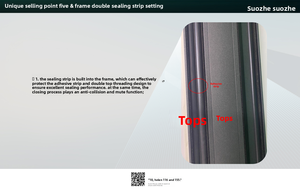 Hiện đại nfrc tích hợp loạt trượt nhôm Push-Pull Windows thép không gỉ dễ dàng cài đặt cho biệt thự Tối đa hóa ngoài trời - Product Image 6