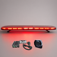 Barre lumineuse LED d'avertissement étanche de 48 pouces de haute qualité avec sirène et haut-parleur de 100 W, nouvelle boîte de commande TBD6600