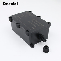 Caja de Conexiones FSH713-B, Conector de Cable Impermeable para Exteriores, Funda de Conexión de Cable de 5mm-10mm, 1 Vía, Negra