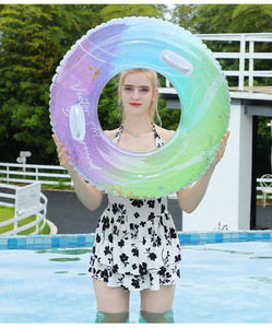 Hot mùa hè PVC bơi Inflatable nhẫn cho trẻ em Người lớn an toàn có thể gập lại hồ bơi <span class=keywords><strong>Float</strong></span> ống thể thao dưới nước Vòng nước cho bên bãi biển - Product Image 3