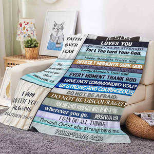 Manta Religiosa de Jesús con Diseño Personalizado, Suave y Cálida, de Felpa, Regalos de Navidad para Cristianos - Product Image 3