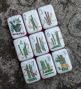 Pre-Sale 165 Luxury Acrylic Carved American Mahjong Set Walk With Me Crisloid New Products for 4-Person Casino <strong>Entertainment</strong> - Product Image 3