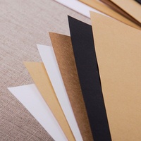Papier cartonné blanc et noir 240g, papier kraft épais et rigide, recyclable, pour emballage cadeau et artisanat fait main, pour cadre photo et bougie