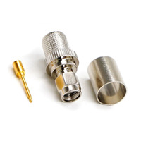 Connecteur RF à sertir mâle RP-SMA pour câble coaxial RG174 RG316 LMR100 50 Ohm plaqué or pour WiFi GPS OEM personnalisé