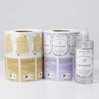 Étiquette personnalisée imperméable pour shampoing, autocollant en vinyle pour bouteille de soin capillaire, marque privée