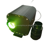 Projecteur LED RVBW à fibres optiques Twinkle City Climbing avec télécommande RF, indice de protection IP20, en aluminium et PMMA, refroidissement par ventilateur, intensité variable