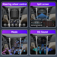 Autoradio Podofo 9,7'' pour Hyundai Sonata 2010-2015, écran vertical, 4+64G, CarPlay sans fil, Android Auto pour Tesla, WiFi, GPS OEM