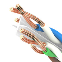 Câble personnalisé plusieurs couleurs ultra mince bleu UTP Cat6 Cat8 Cat5 câble de raccordement 8P8C RJ45 câble LAN Ethernet