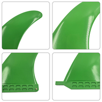 Ailerons centraux de planche de surf couleur personnalisée, aileron de surf longboard 9.0', ailerons simples en plastique