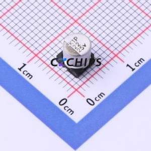 Condensador Electrolítico de Aluminio SMD MVK25V22M5*5 5.0TP, D5xL5mm 22uF 20% 25V 40mA-120Hz - Product Image 1