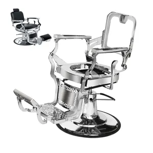 Shenghui Salon Furniture Parts Plating Metal Chair Frame Heavy Duty Vintage Professional Men Barber Chair Frame