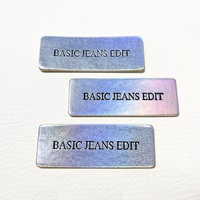 Étiquettes en cuir PU de haute qualité, écologiques, à coupe droite, en jacron/patch/badge/étiquette, pour vêtements, jeans, vente en gros