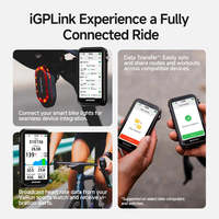 Komputer Sepeda GPS BSC200 Pro, Komputer Sepeda GPS ANT+, Navigasi Rute Odometer Sepeda, Meter Bersepeda Tahan Air dengan Layar Besar